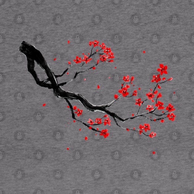 cherry blossom tree branch by Mako Design 